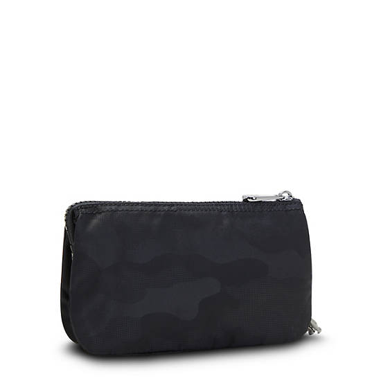 Kipling Creativity Large Classic Pouch Bags Black Camo Embossed | CA 2073TC